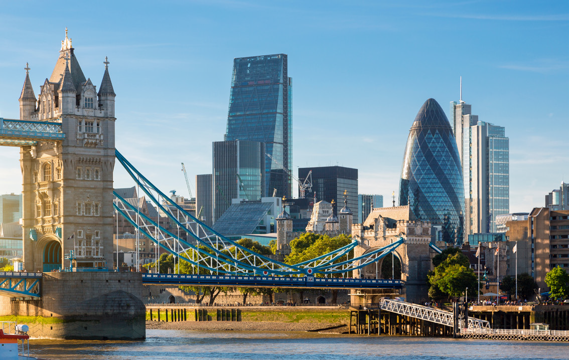 The London Bridge and Skyline